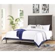 Bowery Hill Modern Walnut Engineered Wood Queen Platform Bed