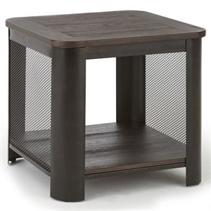 Bowery Hill Contemporary End Table in Chocolate Mocha