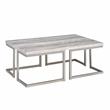 Bowery Hill Mid-Century Driftwood with Metal Base Cocktail Table