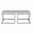 Bowery Hill Mid-Century Driftwood with Metal Base Cocktail Table