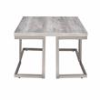 Bowery Hill Mid-Century Driftwood with Metal Base Cocktail Table