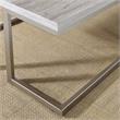 Bowery Hill Mid-Century Driftwood with Metal Base Cocktail Table