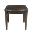 Bowery Hill Traditional Dark Walnut Wood Game End Table with Chessboard