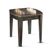 Bowery Hill Traditional Dark Walnut Wood Game End Table with Chessboard