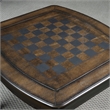Bowery Hill Traditional Dark Walnut Wood Game End Table with Chessboard