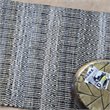 Bowery Hill Modern 5' x 8' Hand Woven Wool Rug in Denim Blue
