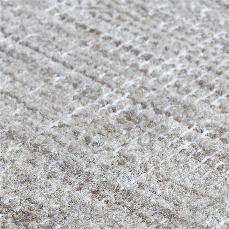 Bowery Hill Contemporary 8' x 10' Hand Woven Wool Rug in Gray
