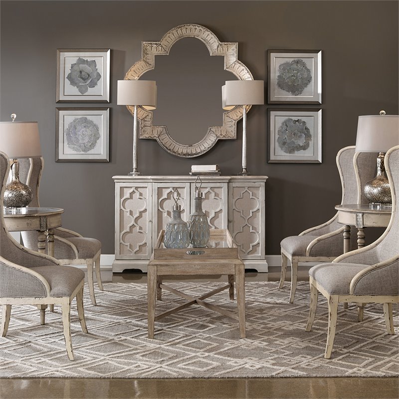 Bowery Hill Modern 8' x 10' Hand Woven Wool Rug in Gray and Ivory