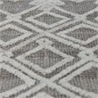 Bowery Hill Modern 8' x 10' Hand Woven Wool Rug in Gray and Ivory