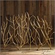 Bowery Hill Iron Gold Fireplace Screen Rectangular 31.89