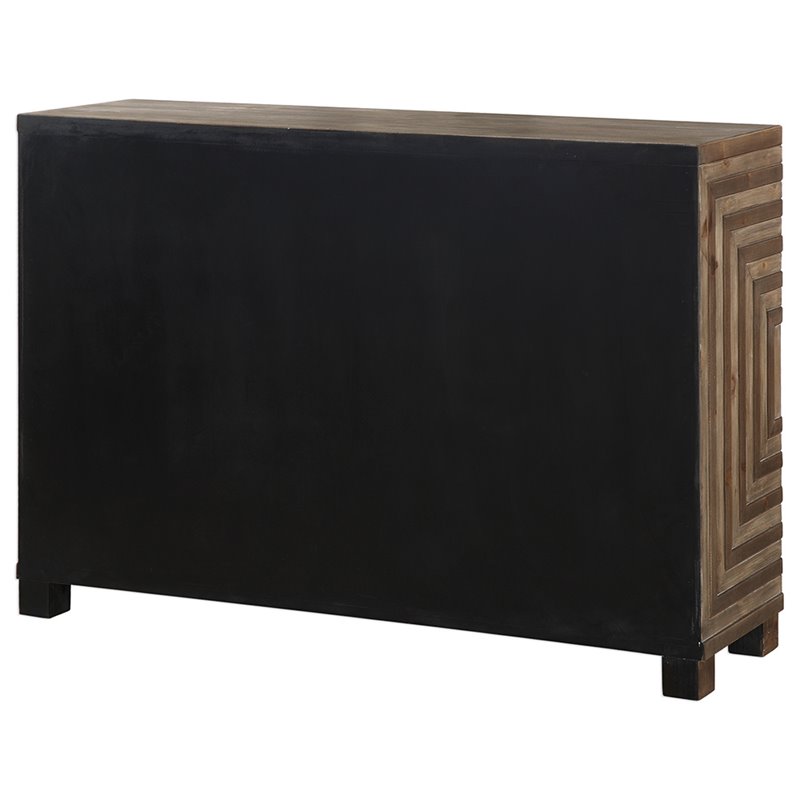 Bowery Hill MDF Natural Accent Console Table Rectangular 48.5