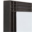 Bowery Hill Contemporary Decorative Mirror in Rustic Aged Black