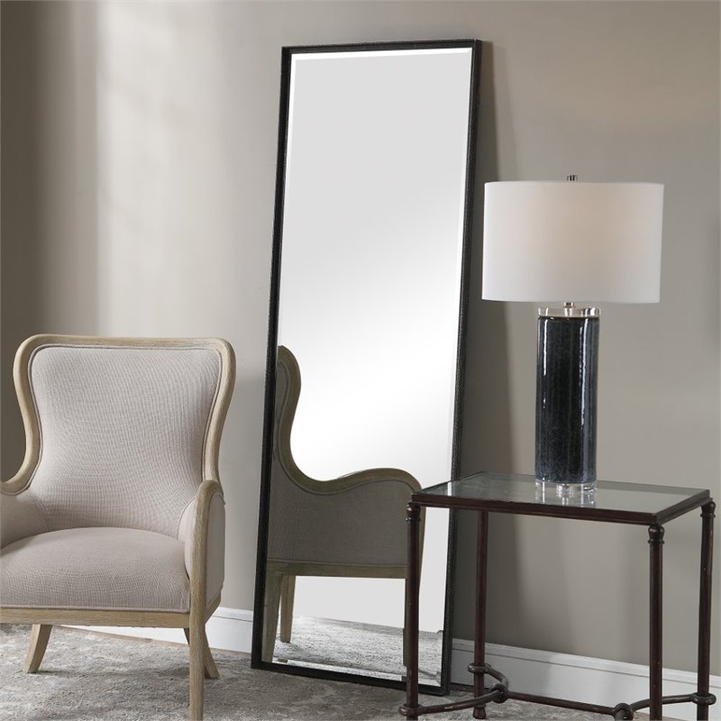 Bowery Hill Iron Rustic Bronze Dressing Mirror Rectangular 72.88