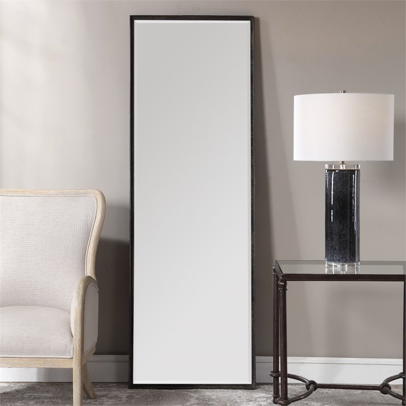 Bowery Hill Iron Rustic Bronze Dressing Mirror Rectangular 72.88