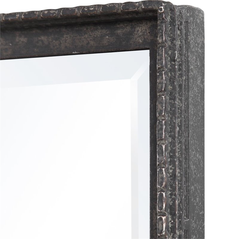 Bowery Hill Iron Rustic Bronze Dressing Mirror Rectangular 72.88