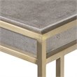 Bowery Hill Contemporary Modern Console Table in Charcoal Gray