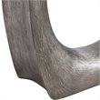 Bowery Hill Mixing Art with Function Contemporary Resin Side Table in Silver