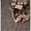 Bowery Hill Modern Rescued Leather and Hemp 5' x 8' Rug in Brown