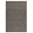 Bowery Hill Modern Rescued Leather and Hemp 5' x 8' Rug in Brown