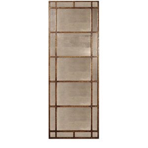 Bowery Hill Contemporary Mirror in Antique Gold
