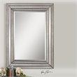 Bowery Hill Contemporary Mirror in Antique Silver Inlays