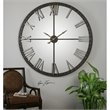 Bowery Hill Contemporary Large Metal Bronze Wall Clock