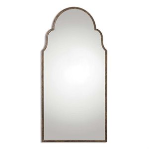Bowery Hill Contemporary Metal Tall Arch Glass Mirror