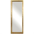 Bowery Hill Contemporary Solid Wood Gold Leaner Mirror