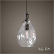 Bowery Hill Contemporary 1 Light Watered Glass Mini Pendant
