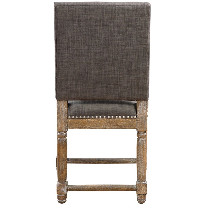 Bowery Hill Contemporary Weathered Gray Accent Chair