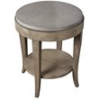 Bowery Hill Contemporary Birch Wood Round Accent Table