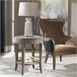 Bowery Hill Contemporary Birch Wood Round Accent Table