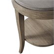 Bowery Hill Contemporary Birch Wood Round Accent Table