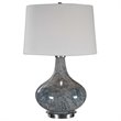 Bowery Hill Contemporary Blue Gray Glass Lamp