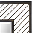 Bowery Hill Contemporary Decorative Mirror in Rustic Bronze