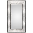 Bowery Hill Contemporary Decorative Mirror in Rustic Bronze