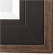 Bowery Hill Contemporary Decorative Mirror in Rustic Black