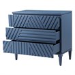 Bowery Hill Contemporary Drawer Chest in Deep Sea Blue