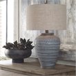 Bowery Hill Contemporary Light Table Lamp in Aqua Blue