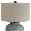 Bowery Hill Contemporary Light Table Lamp in Aqua Blue