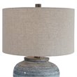 Bowery Hill Contemporary Light Table Lamp in Aqua Blue