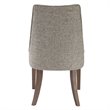 Bowery Hill Contemporary Armless Chair in Dark Walnut