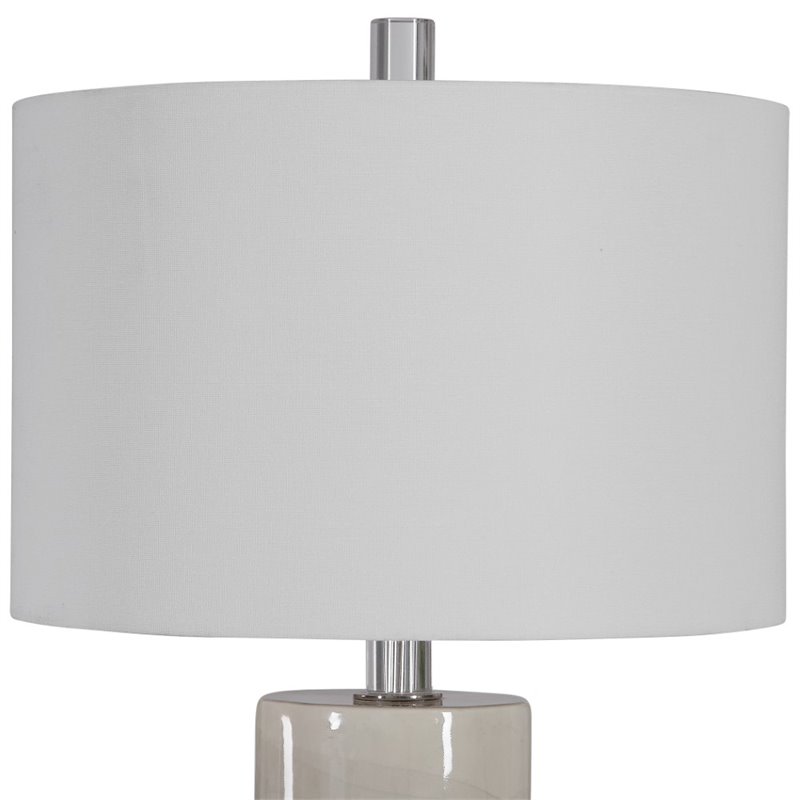 Bowery Hill Ceramic Beige Table Lamp