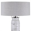 Bowery Hill Contemporary Ceramic Table Lamp in Off White