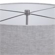Bowery Hill Contemporary Ceramic Table Lamp in Off White