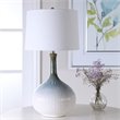 Bowery Hill Contemporary Mid-Century Table Lamp in Cream