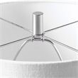 Bowery Hill Contemporary Mid-Century Table Lamp in Cream