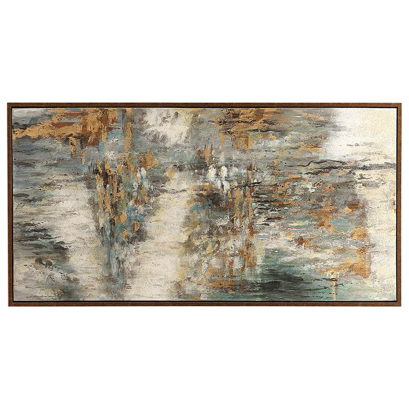 Bowery Hill Modern Behind The Falls Canvas Painting in Multicolor