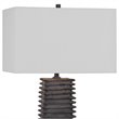 Bowery Hill Contemporary Table Lamp in Metallic Charcoal