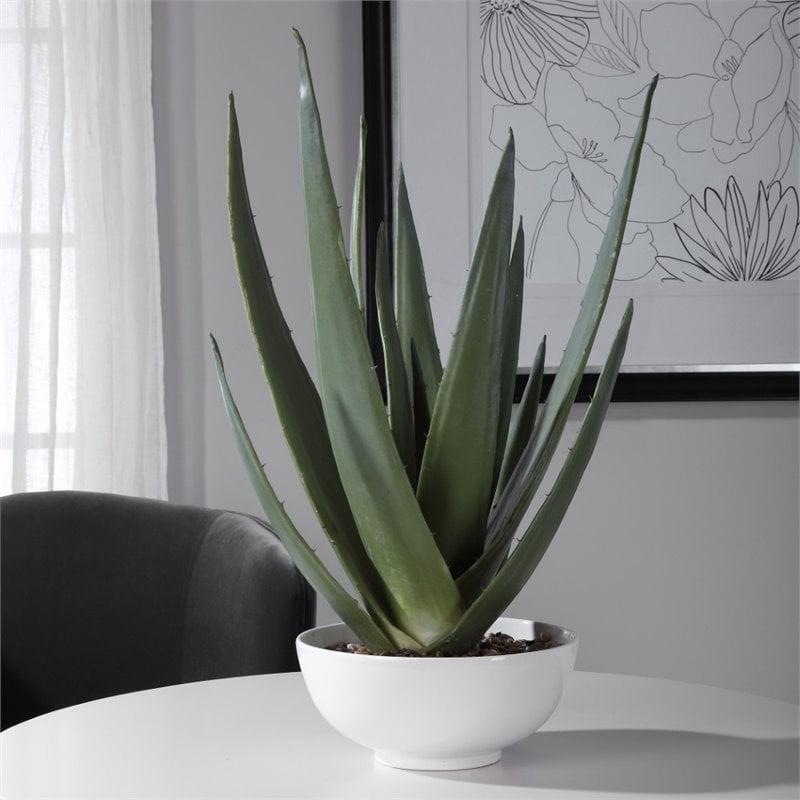 Bowery Hill Contemporary Planter in Glossy White
